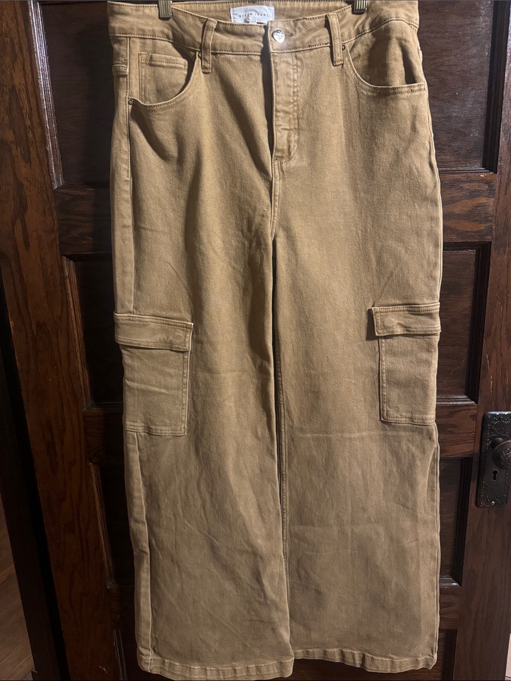 Rise-High Rise, Wide Leg Cargo Pants, NWT